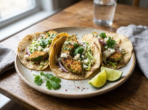 Air-Fried Avocado Tacos