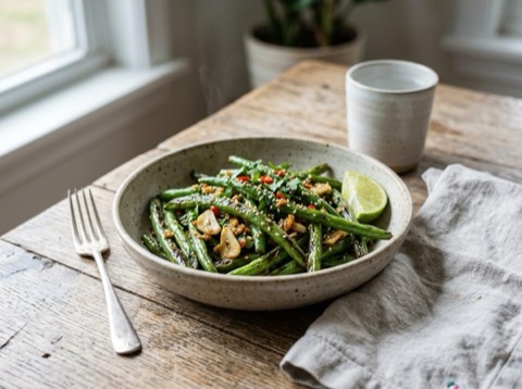 Air-Fried Thai Green Bean Stir-Fry