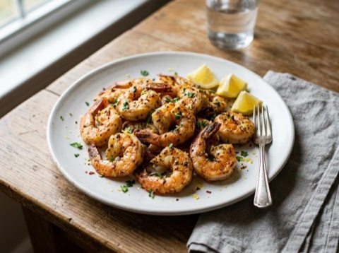 Air-Fryer Garlic Herb Shrimp