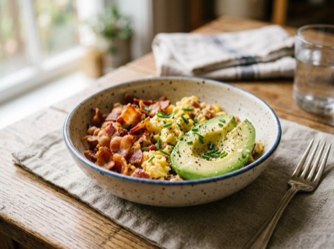 Bacon and Egg Breakfast Bowl
