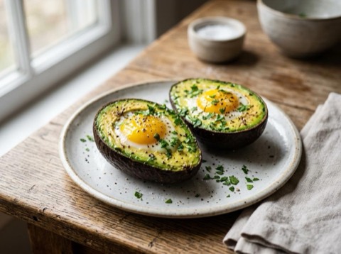 Baked Avocado with Egg