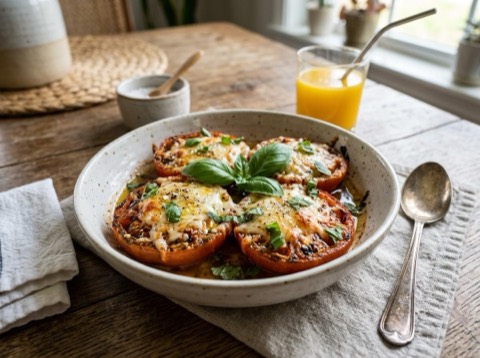 Baked Tomatoes with Parmesan and Herbs
