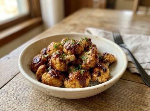 BBQ Cauliflower Bites