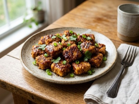 BBQ Tofu Nuggets