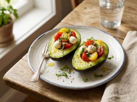 Caprese Stuffed Avocado