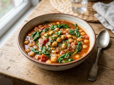 Chickpea and Spinach Stew
