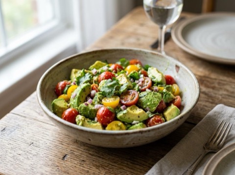 Creamy Avocado Tomato Salad
