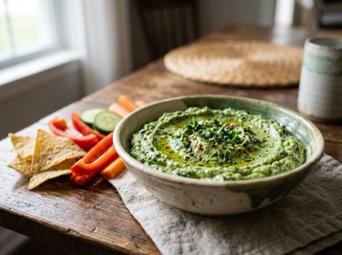 Creamy Spinach Avocado Dip