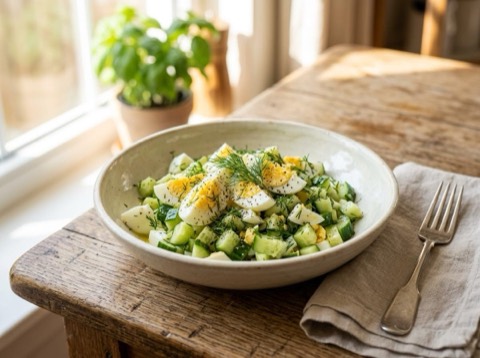 Cucumber and Egg Salad