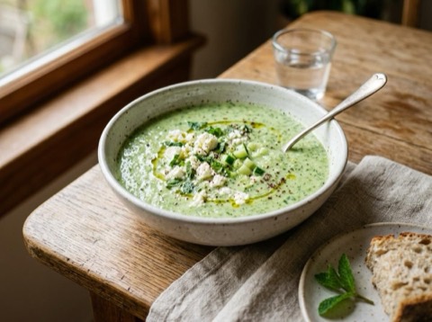 Cucumber and Feta Gazpacho