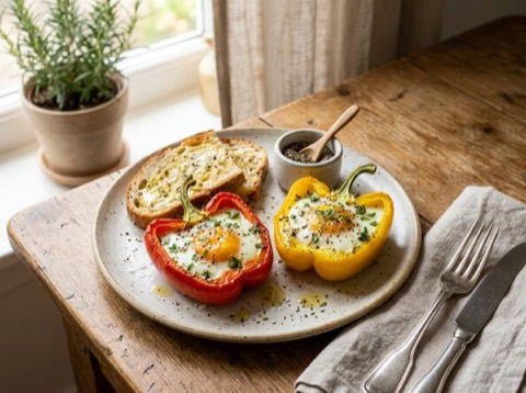 Egg and Bell Pepper Cups