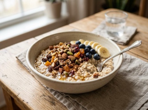 Fruit and Nut Overnight Oats
