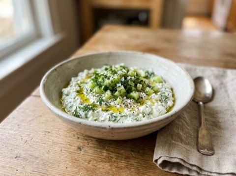 Greek Cottage Cheese Bowl