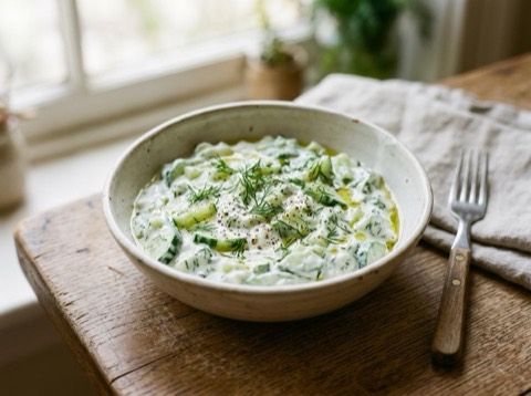 Greek Yogurt and Cucumber Salad