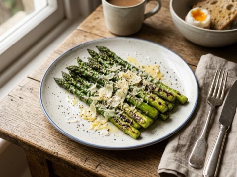 Grilled Asparagus with Parmesan