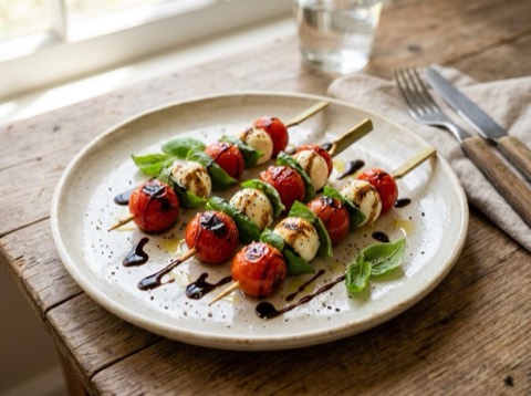 Grilled Caprese Skewers