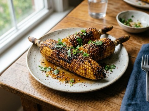 Grilled Korean Corn on the Cob