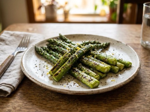 Grilled Lemon Herb Asparagus