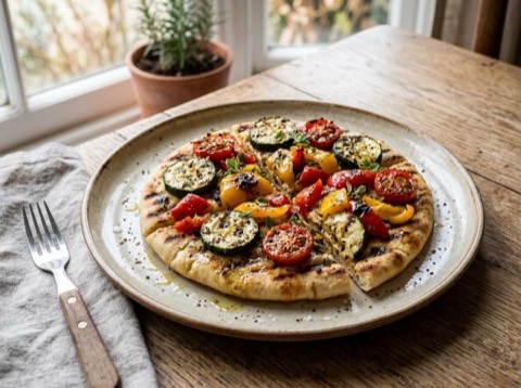 Grilled Mediterranean Flatbread
