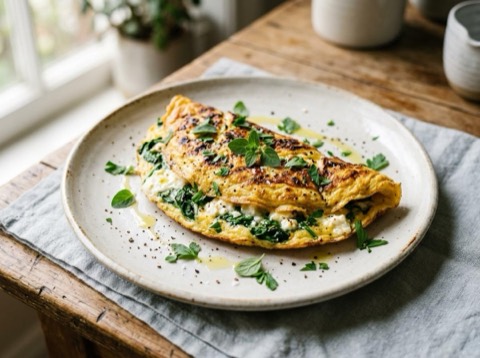 Grilled Mediterranean Omelette