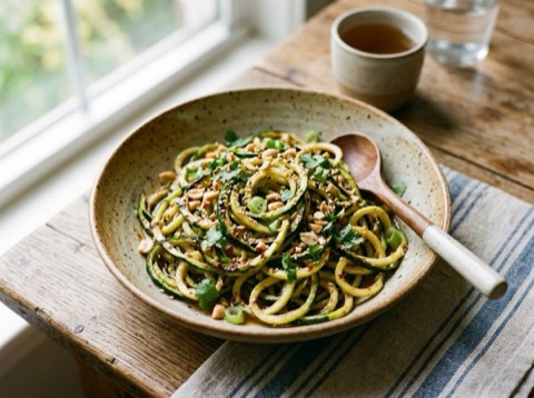 Grilled Thai Zucchini Noodles
