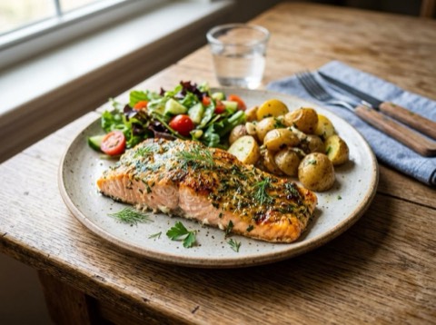 Herb-Crusted Salmon