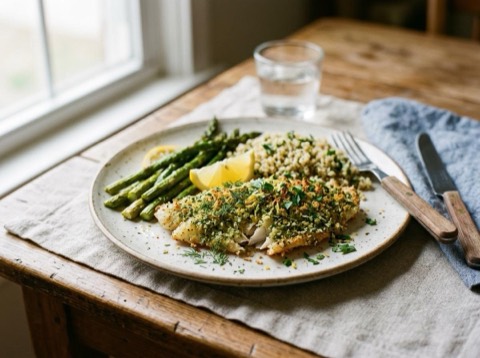 Herb-Crusted Tilapia