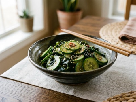 Japanese Cucumber and Seaweed Salad