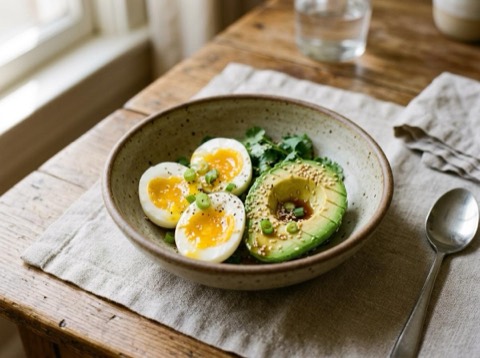 Keto Avocado Egg Bowl