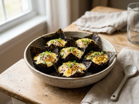 Keto Egg and Seaweed Cups