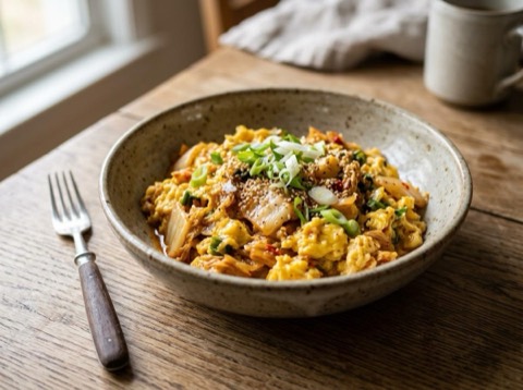 Keto Kimchi Scramble