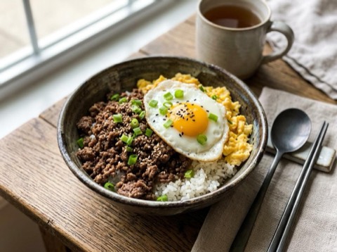 Korean Beef and Egg Bowl