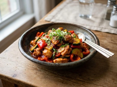 Korean Spicy Chicken Stir-Fry