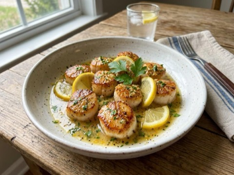 Lemon Garlic Butter Scallops