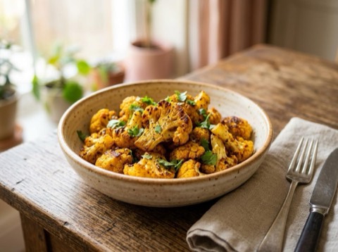 Masala Roasted Cauliflower
