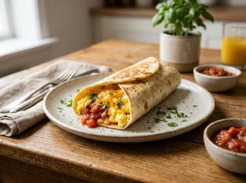Microwave Breakfast Burrito