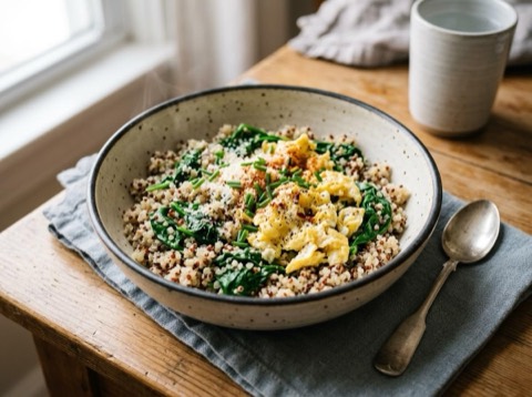 Microwave Breakfast Quinoa Bowl