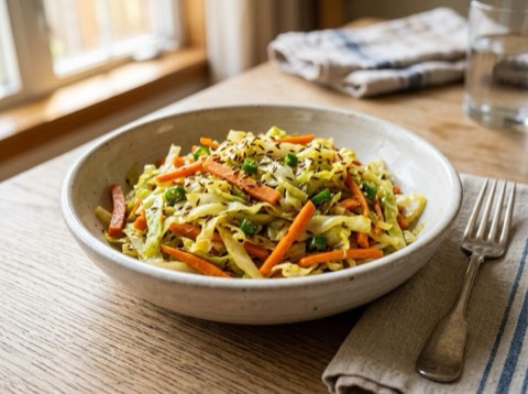 Microwave Cabbage Stir-Fry