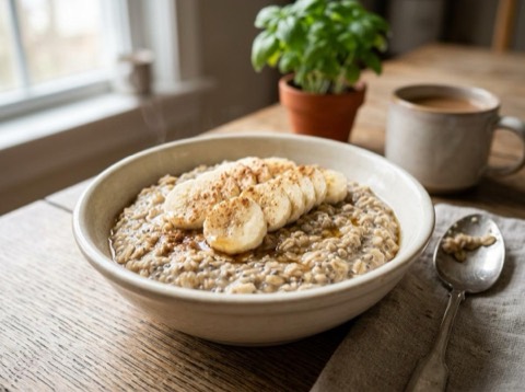 Microwave Chia Seed and Oatmeal Bowl