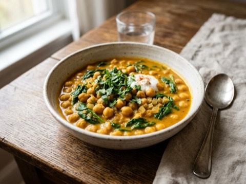 Microwave Chickpea Curry