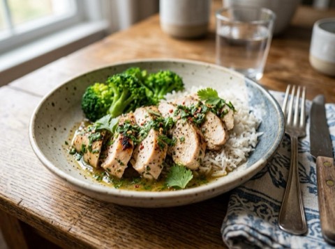 Microwave Cilantro Lime Chicken