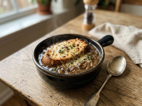Microwave French Onion Soup