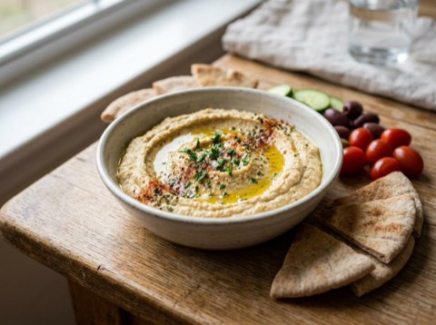 Microwave Greek Hummus