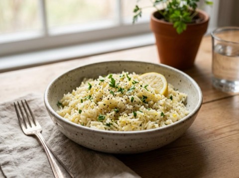 Microwave Greek Lemon Rice