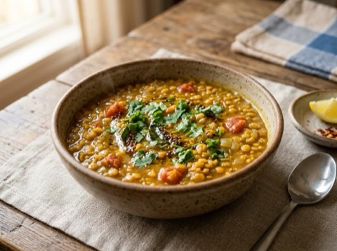 Microwave Masoor Dal