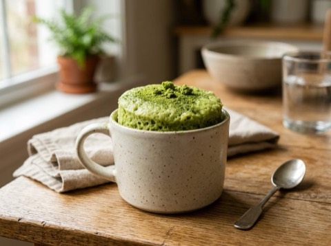 Microwave Matcha Mug Cake