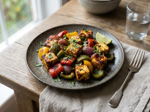 Microwave Paneer Tikka