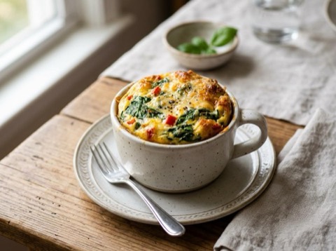Microwave Quiche in a Mug