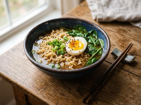 Microwave Ramen Noodle Soup