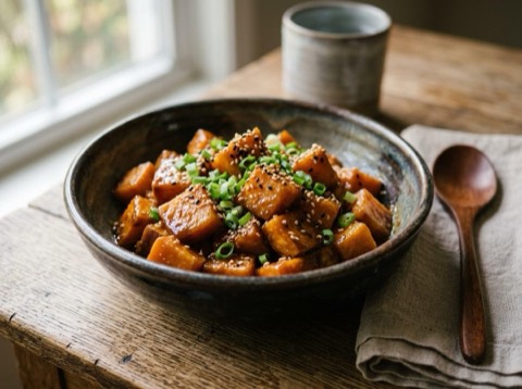 Microwave Sweet Potato and Miso